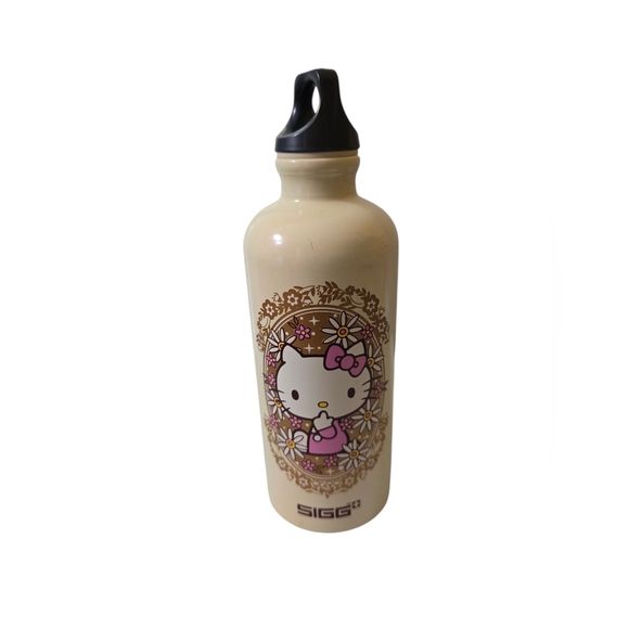 SIGG Hello Kitty Cream Water Bottle, Used Once / Like New - Picture 1 of 3